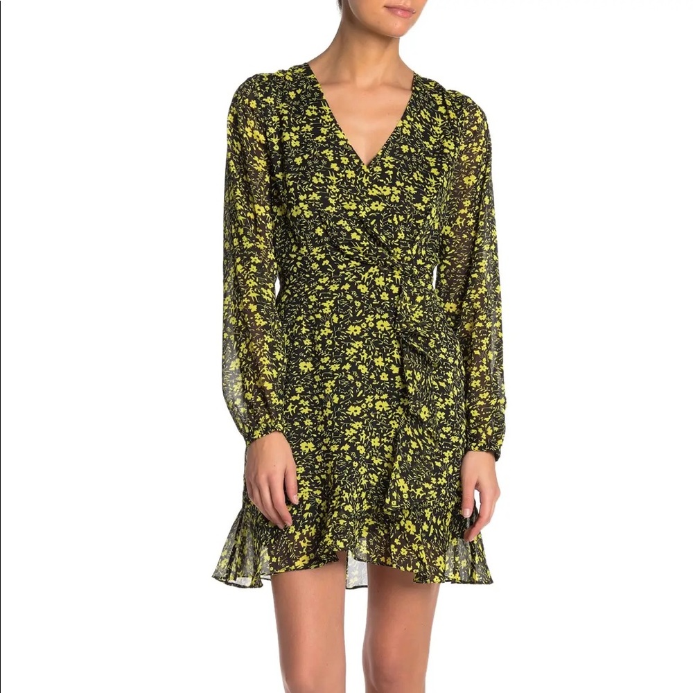 Lush floral ruffle dress